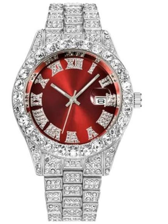 Other - Unisex Luxury Iced Out Watch Mens Diamond Watches Roman Numerals